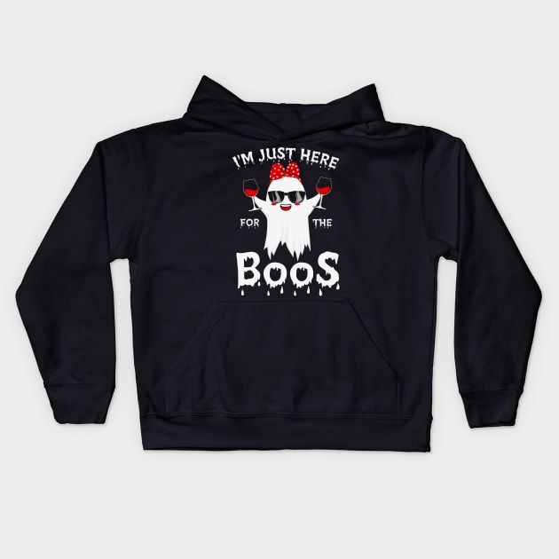 im here for the boos Kids Hoodie by MZeeDesigns